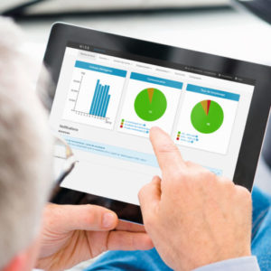 Utilisation de la plateforme de gestion WISE sur une tablette